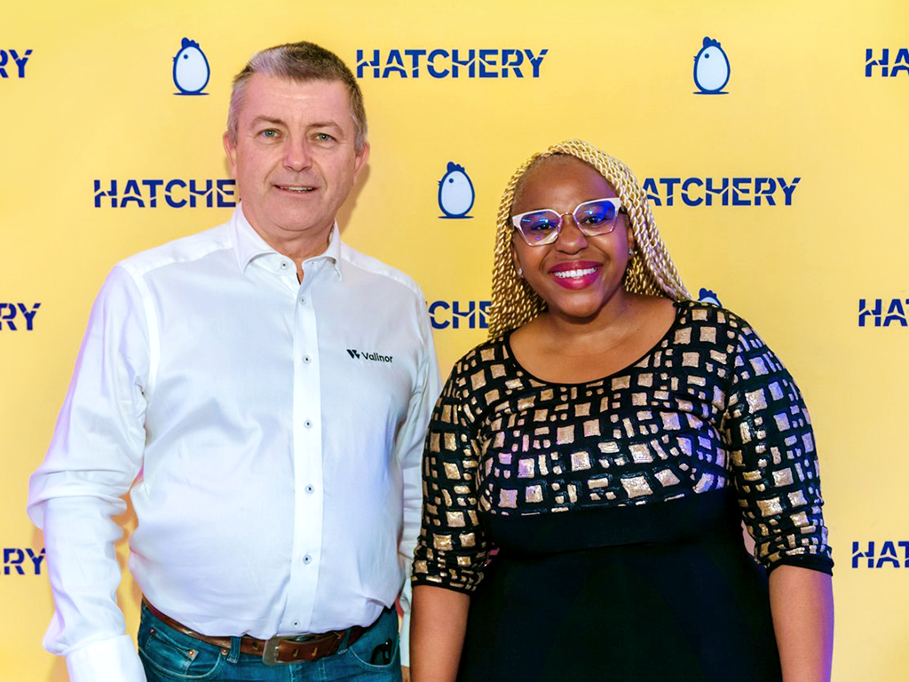 Lars Helge Helvig – together with Hatchery Cape Town manager – Chwayita Nqiwa-Twalo.